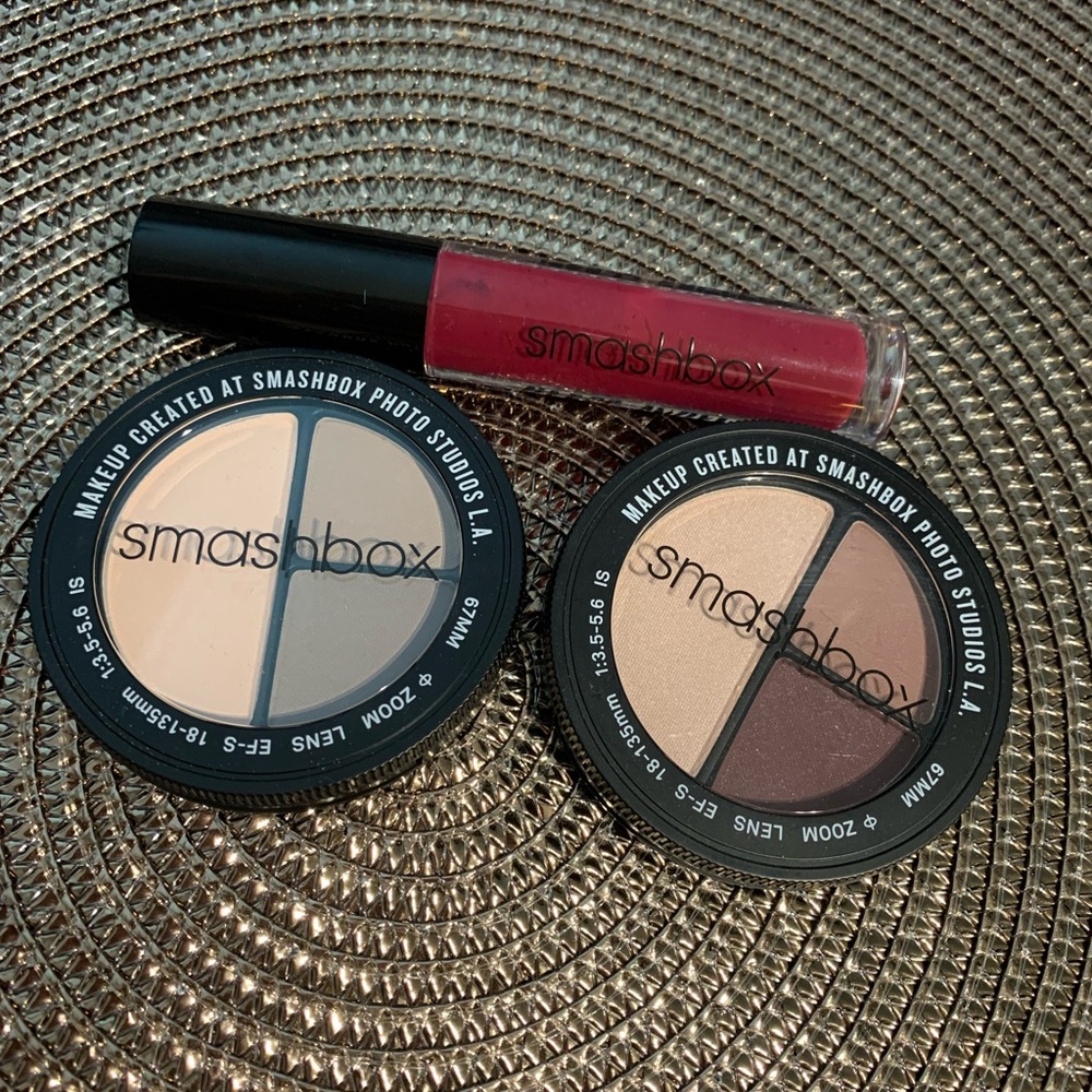 BUNDLE: 2 Smashbox Photo Edit Eye Shadow Trios + Gloss Angeles Lip Gloss